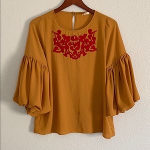 Bell Sleeve Blouse